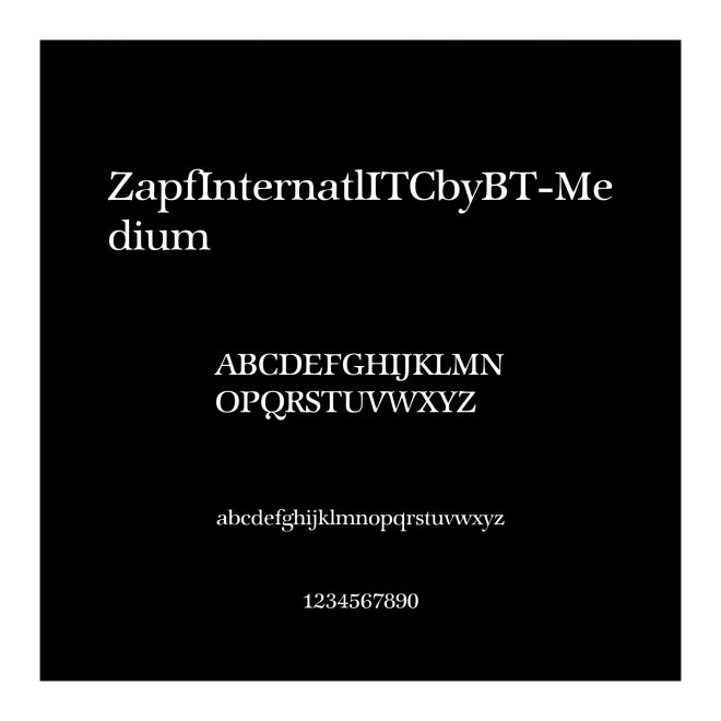 ZapfInternatlITCbyBT-Medium