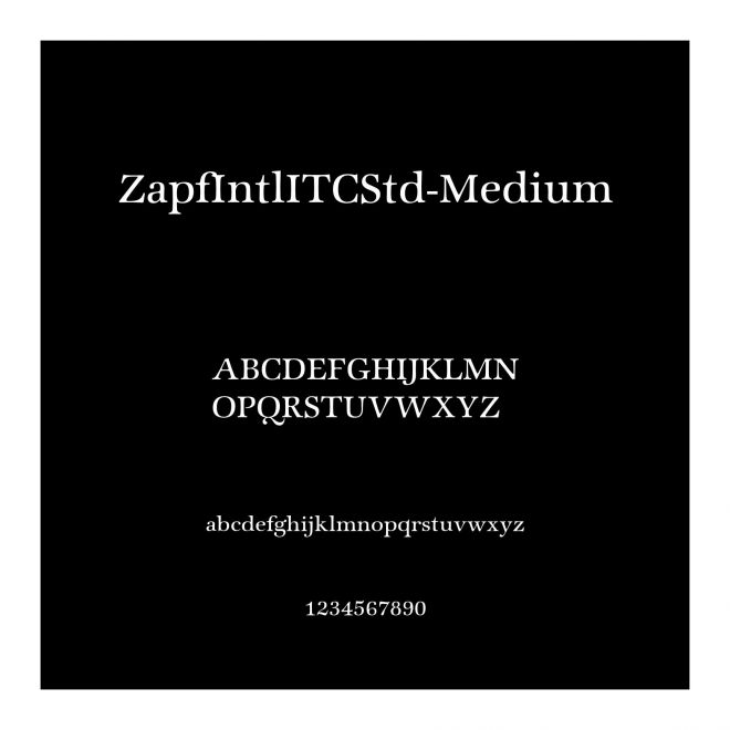 ZapfIntlITCStd-Medium