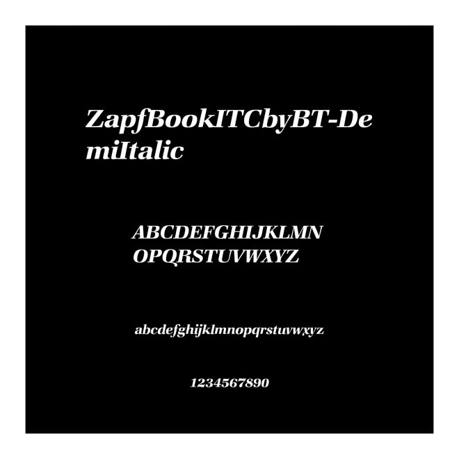 ZapfBookITCbyBT-DemiItalic