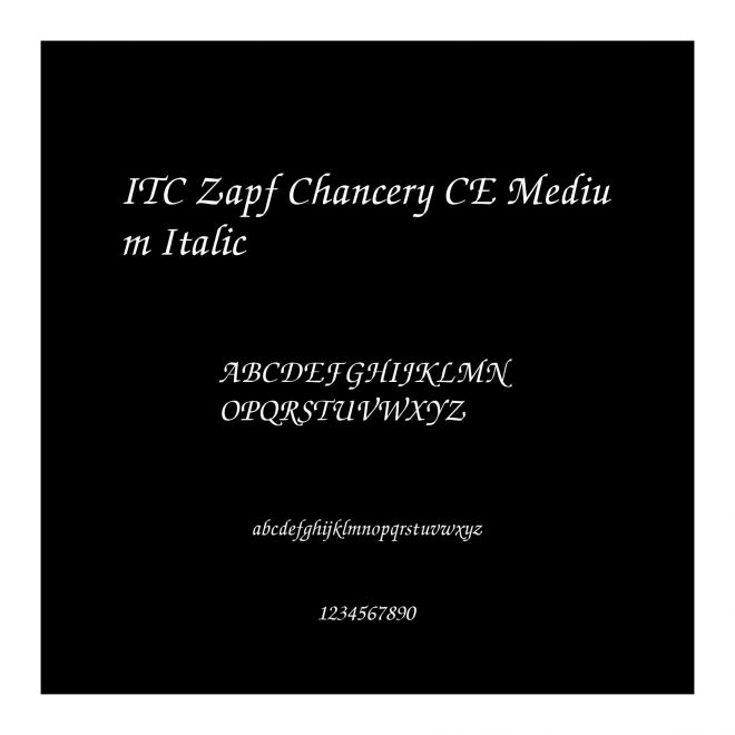 ITC Zapf Chancery CE Medium Italic