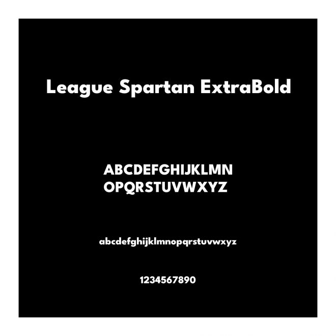League Spartan ExtraBold