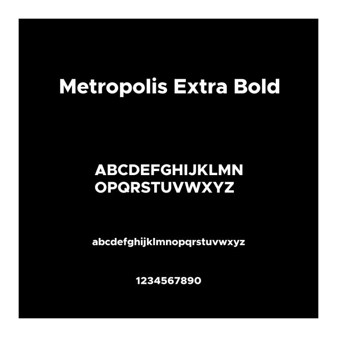 Metropolis Extra Bold