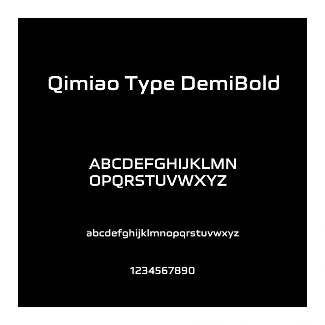 Qimiao Type DemiBold