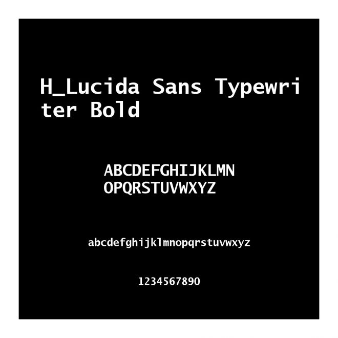 H_Lucida Sans Typewriter Bold