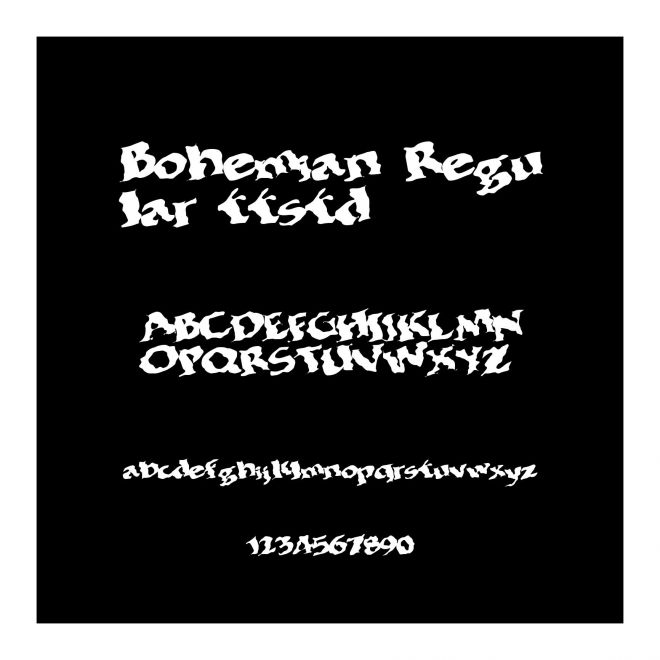 Bohemian Regular ttstd