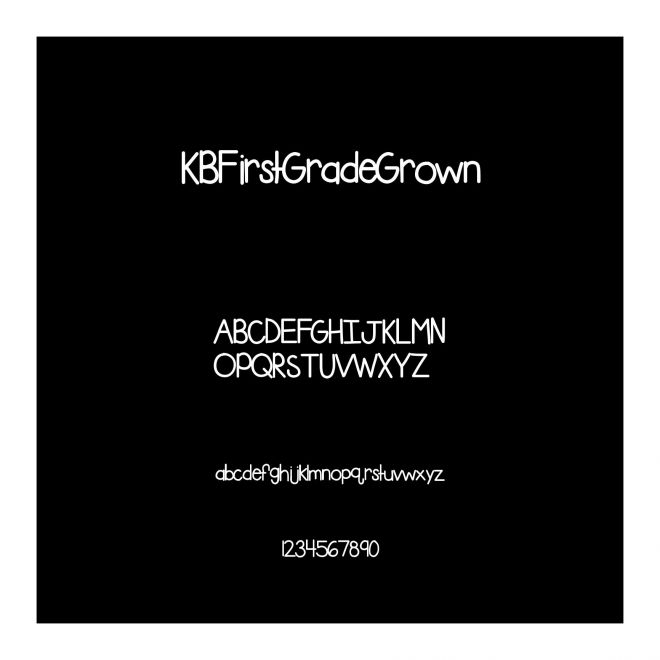 KBFirstGradeGrown