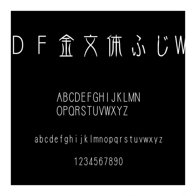 ＤＦ金文體ふじW5