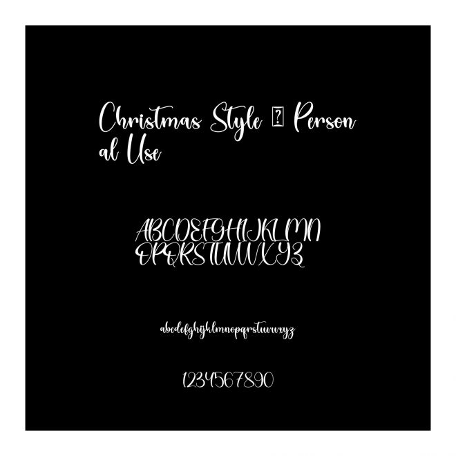 Christmas Style - Personal Use