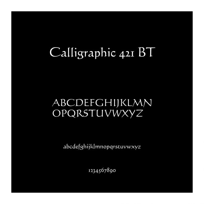 Calligraphic 421 BT