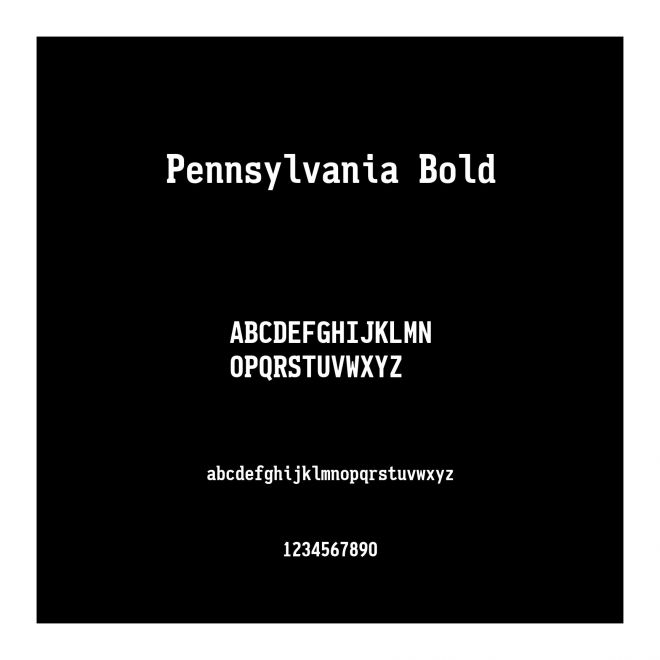 Pennsylvania Bold