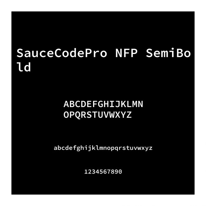 SauceCodePro NFP SemiBold