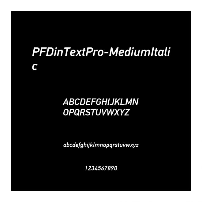 PFDinTextPro-MediumItalic