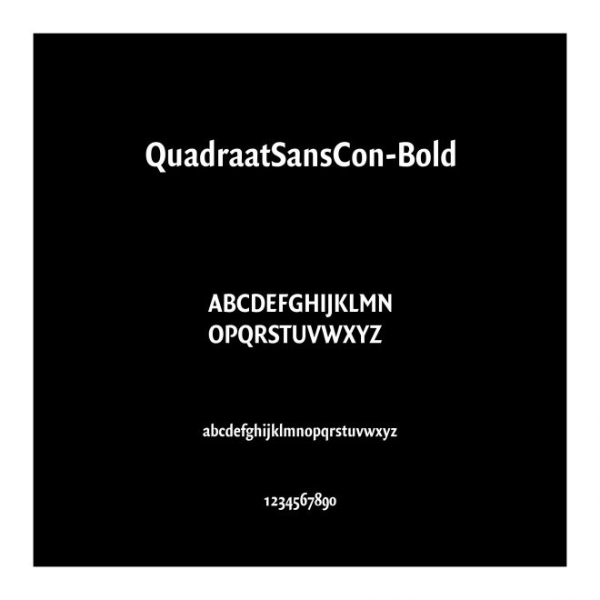 QuadraatSansCon-Bold
