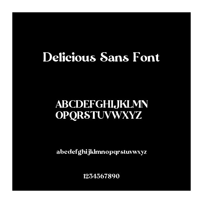 Delicious Sans Font