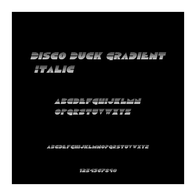 Disco Duck Gradient Italic