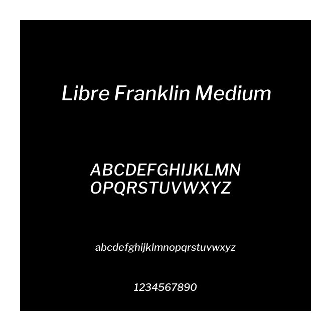 Libre Franklin Medium