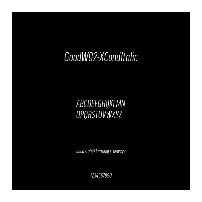 GoodW02-XCondItalic