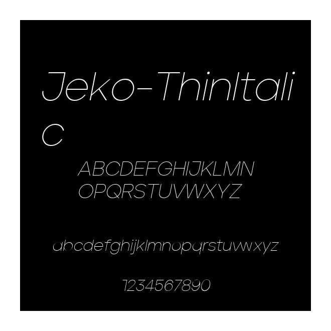 Jeko-ThinItalic