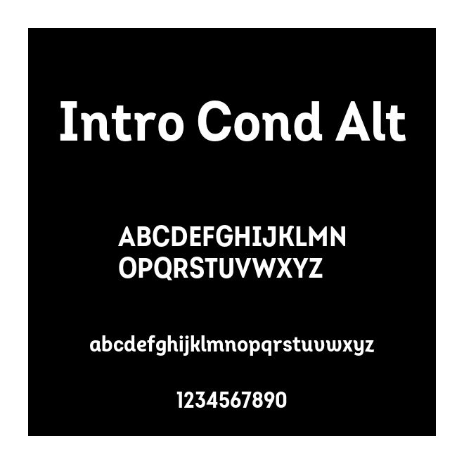 Intro Cond Alt
