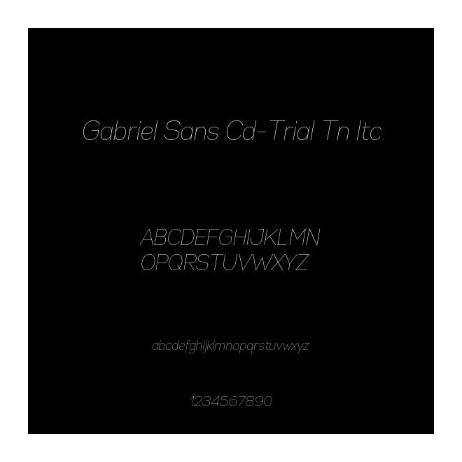 Gabriel Sans Cd-Trial Tn Itc
