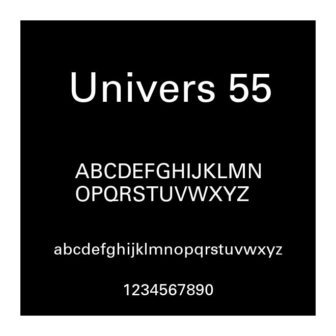 Univers 55
