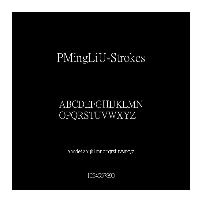 PMingLiU-Strokes
