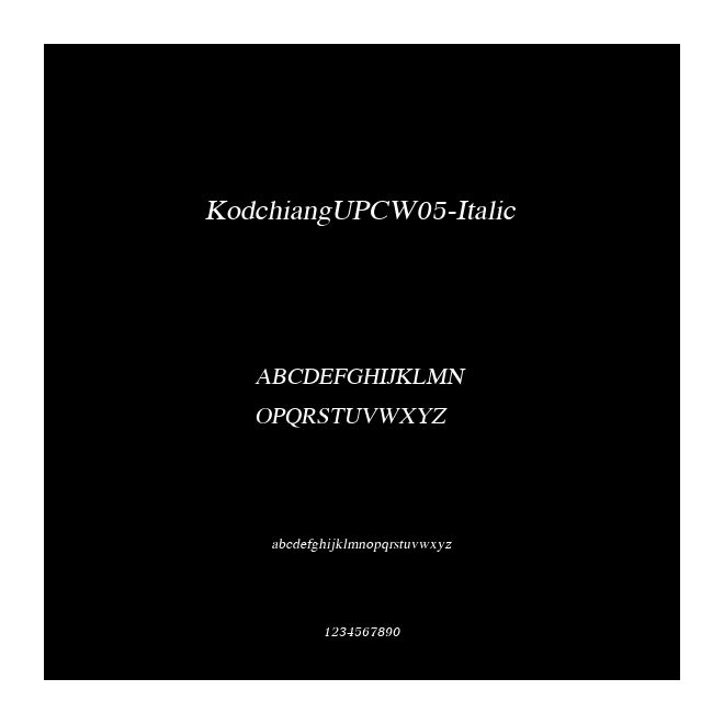 KodchiangUPCW05-Italic