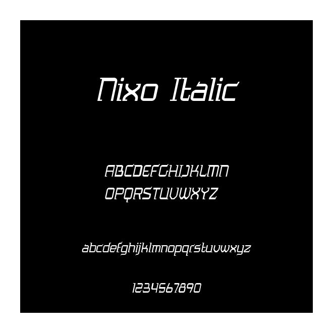 Nixo Italic