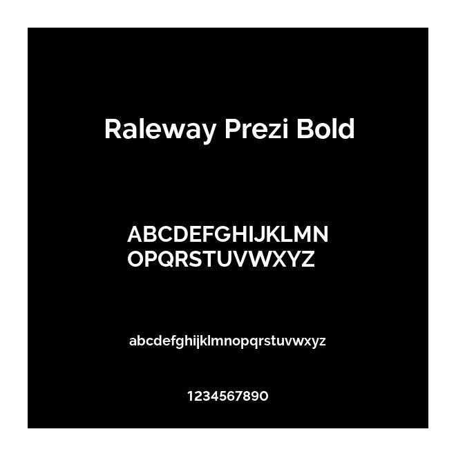 Raleway Prezi Bold