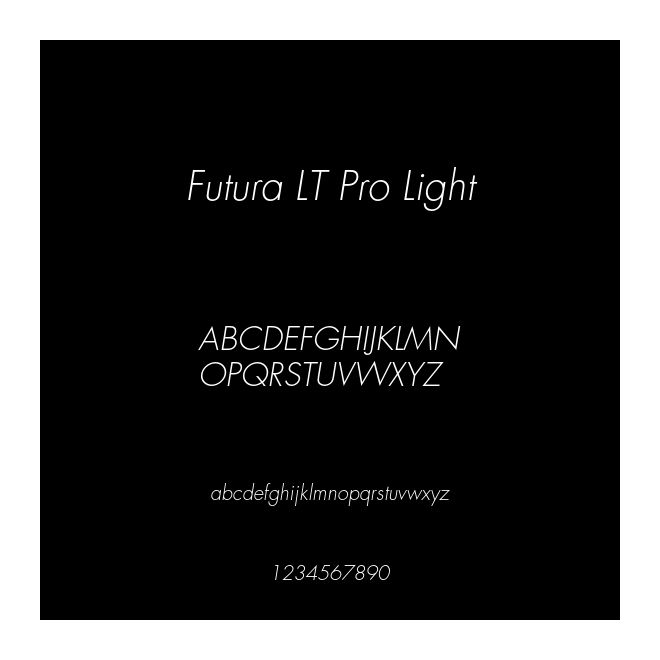 Futura LT Pro Light