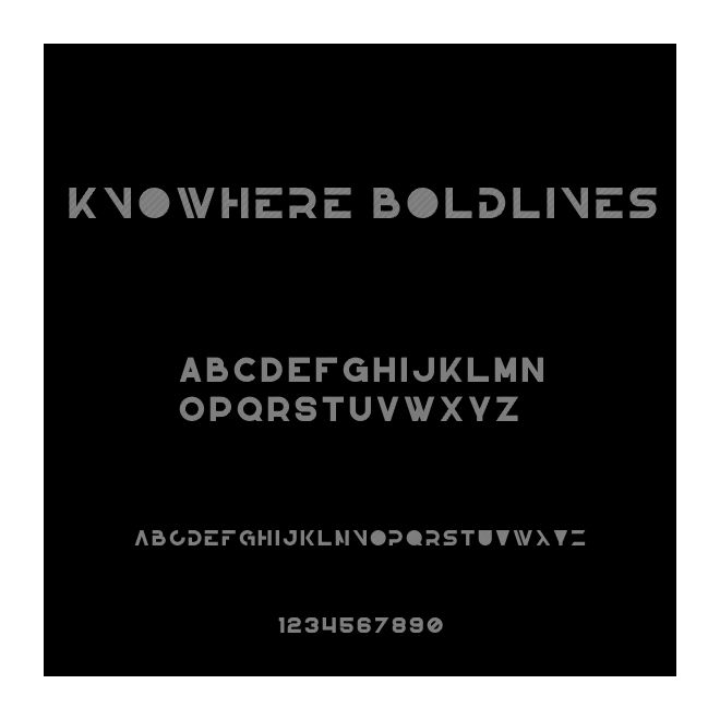 Knowhere BoldLines