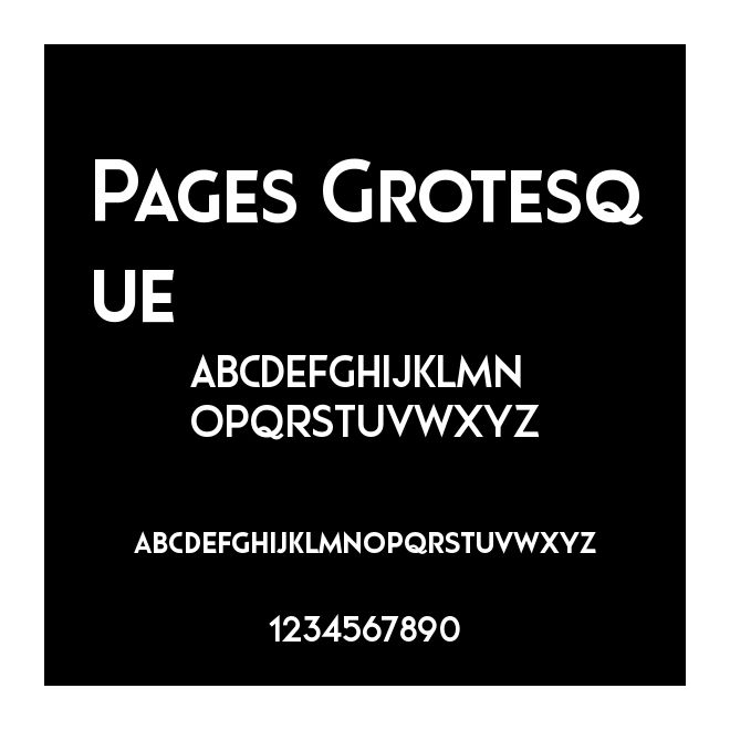 Pages Grotesque