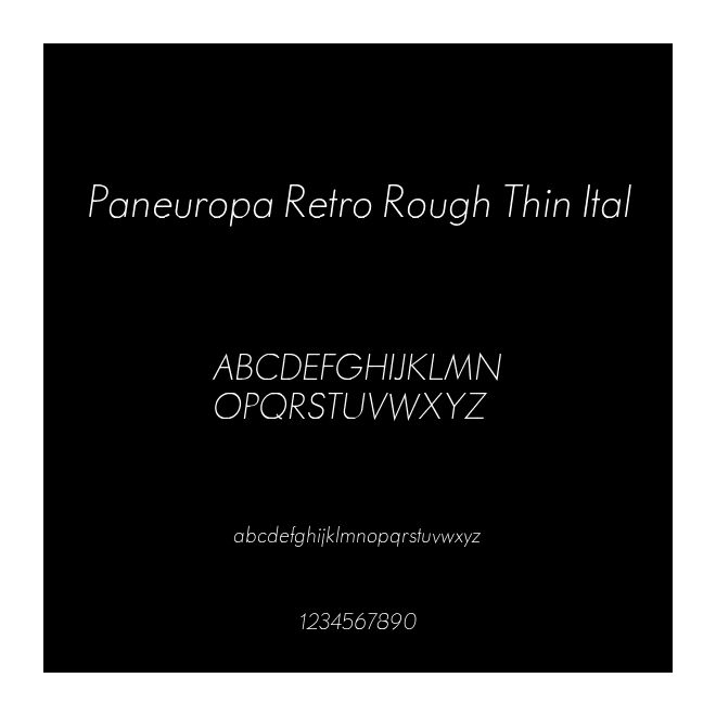 Paneuropa Retro Rough Thin Ital