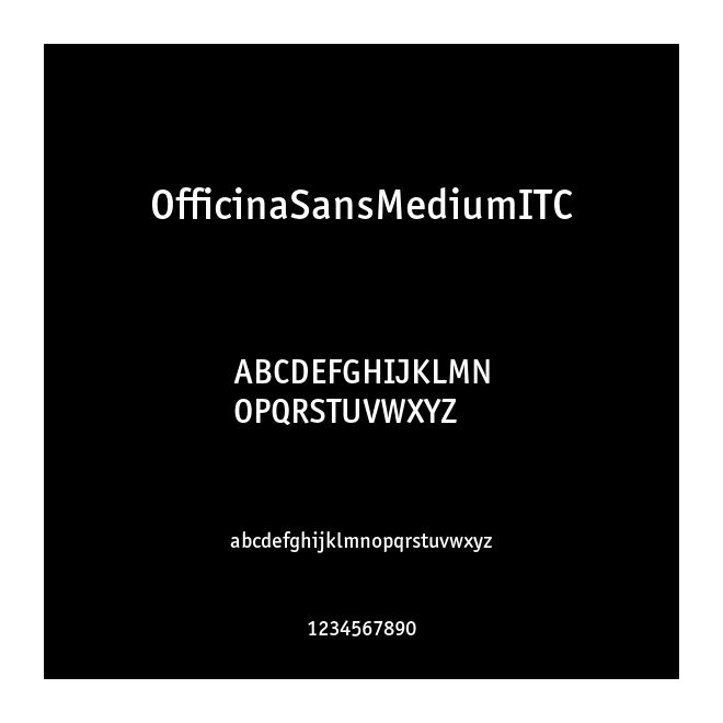 OfficinaSansMediumITC