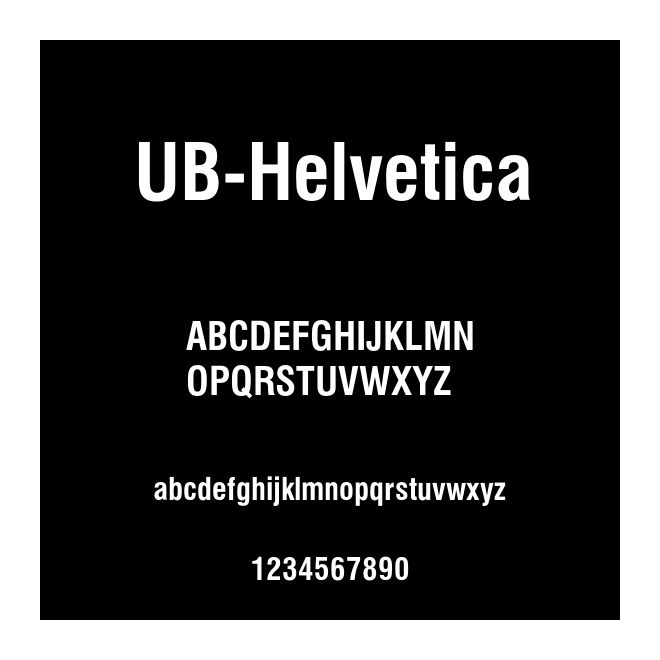 UB-Helvetica