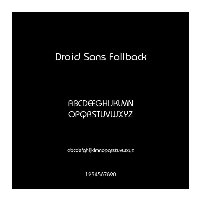 Droid Sans Fallback