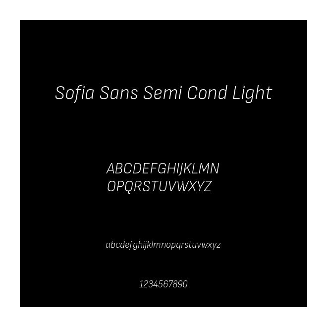 Sofia Sans Semi Cond Light