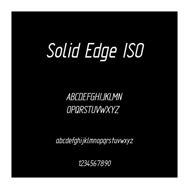 Solid Edge ISO