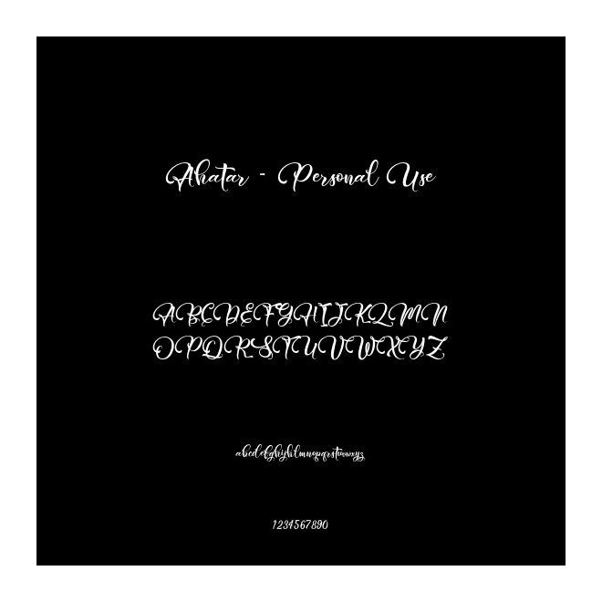 Ahatar - Personal Use