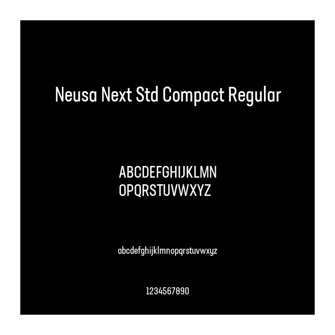 Neusa Next Std Compact Regular