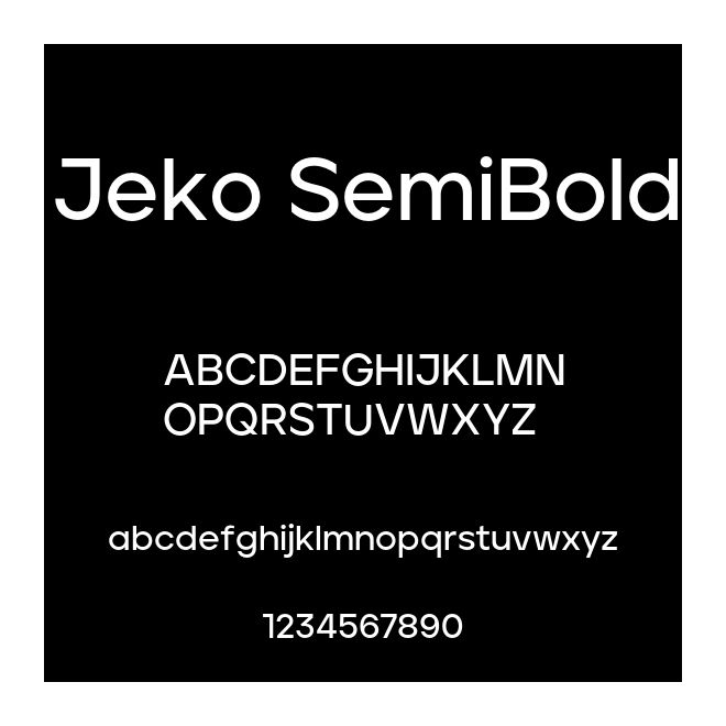Jeko SemiBold
