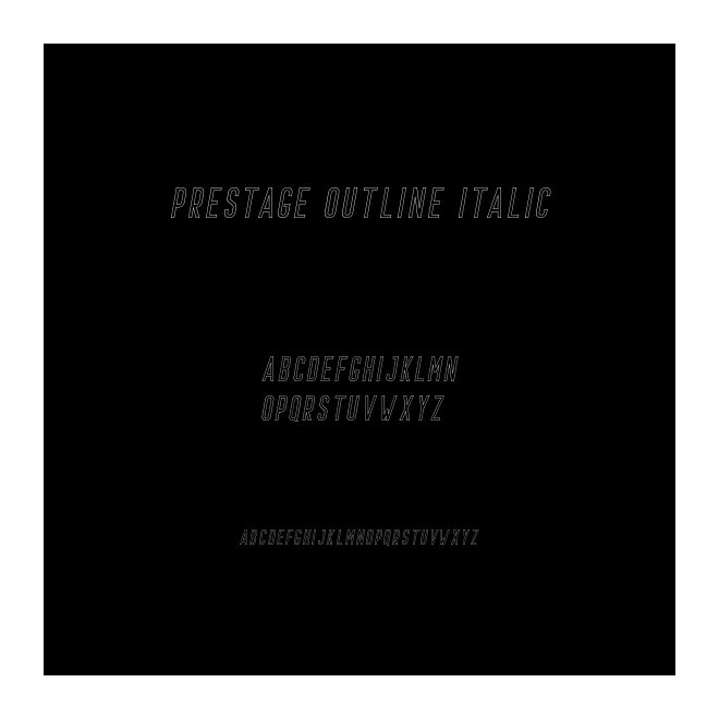 Prestage Outline Italic