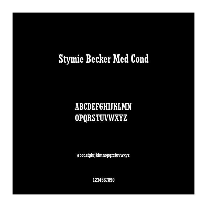 Stymie Becker Med Cond