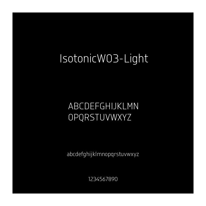 IsotonicW03-Light