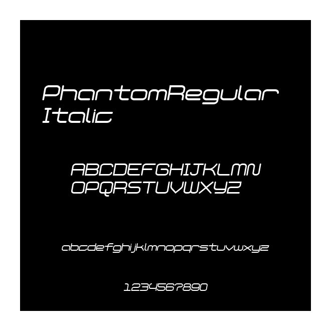 PhantomRegular Italic