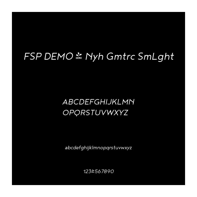 FSP DEMO - Nyh Gmtrc SmLght