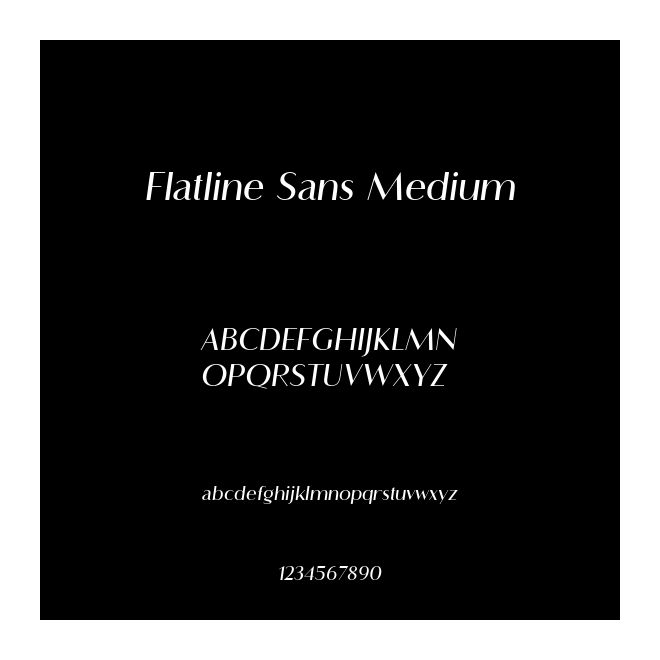 Flatline Sans Medium