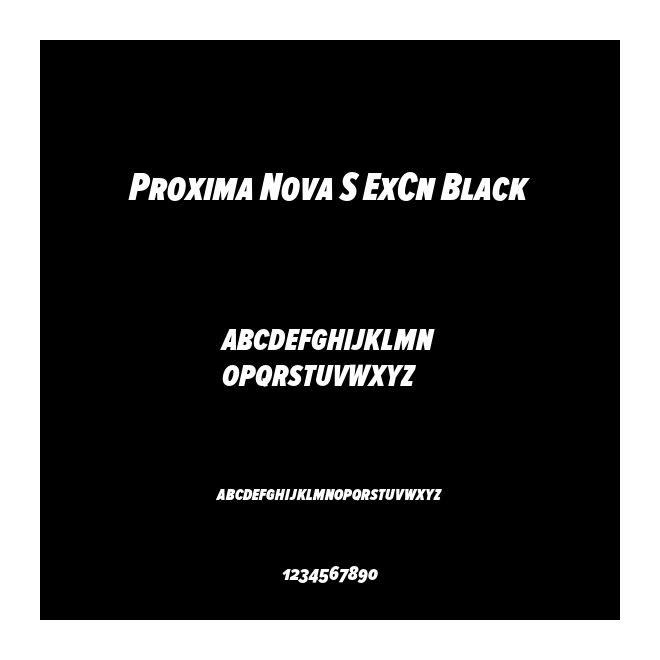 Proxima Nova S ExCn Black