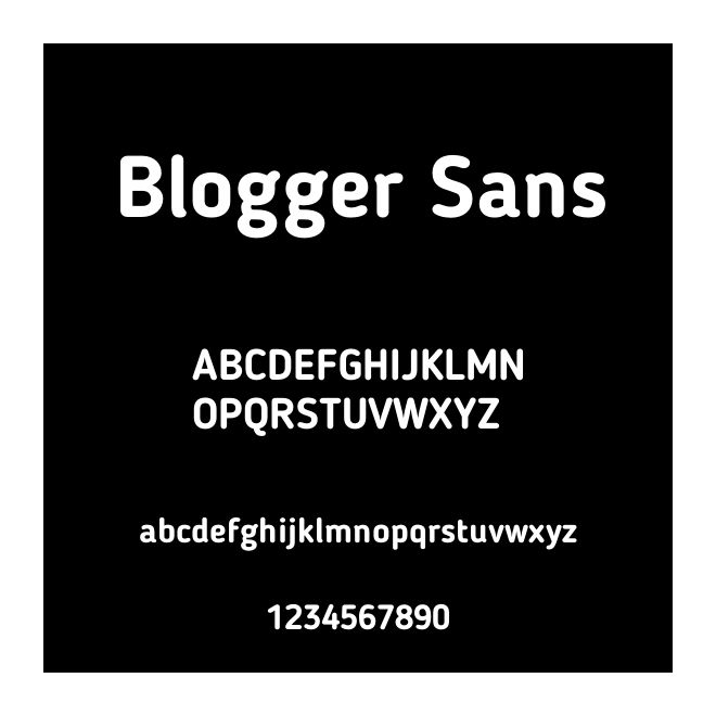 Blogger Sans