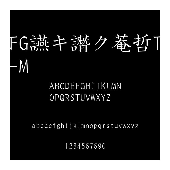 FG楷書(shū)體NT-M